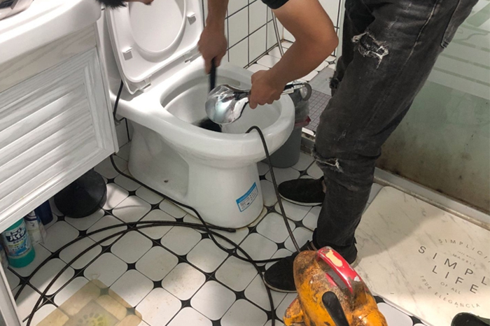 洛南疏通下水道